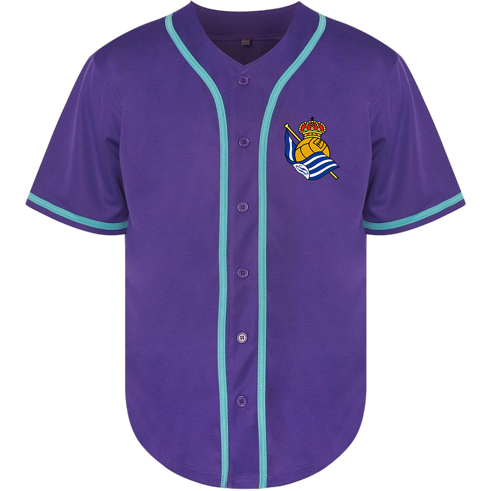 Men's Real Sociedad FC Baseball Jersey