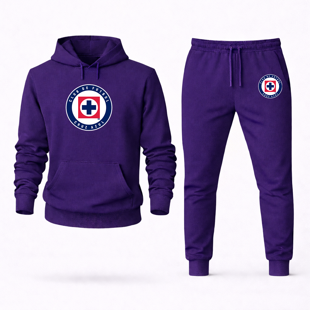 Men's Cruz Azul Football Club Hoodie Joggers Set
