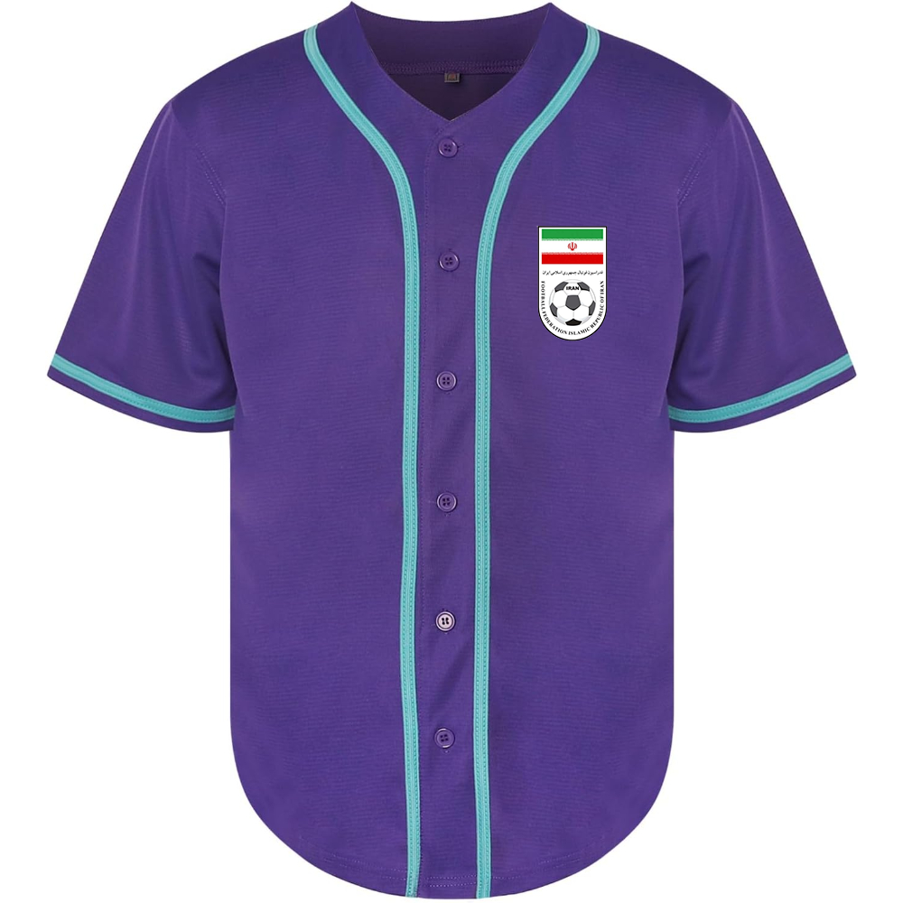 Men's Iran National Soccer Team Baseball Jersey