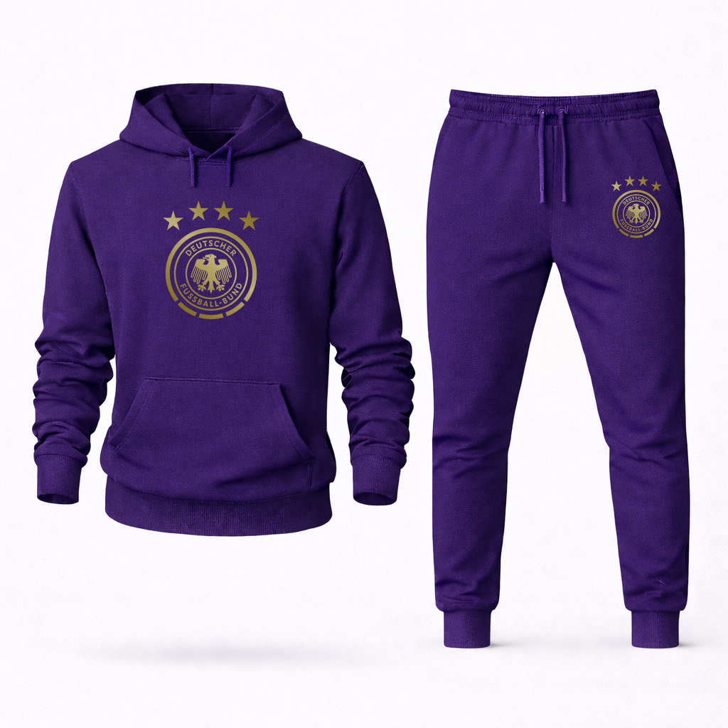 Men's Germany Soccer Logo Hoodie Joggers Set