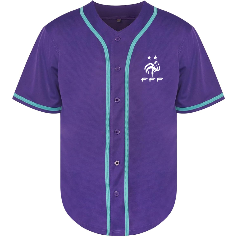 Men's France Soccer Baseball Jersey