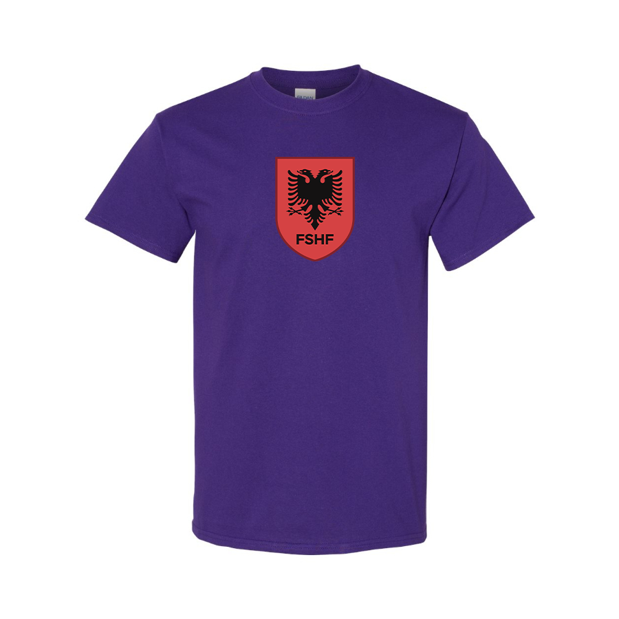 Youth Kids Albania National Soccer Team Cotton T-Shirt