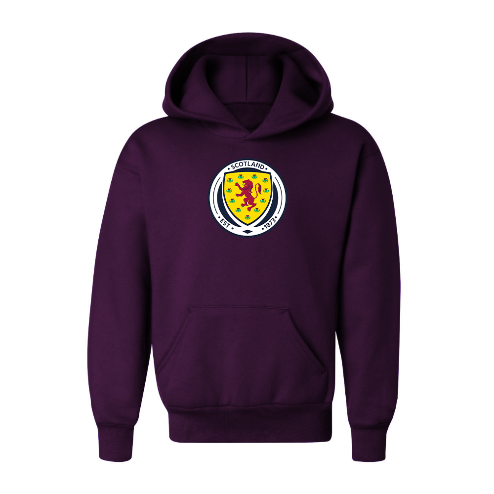 Youth Kids Scotland National Soccer Team Pullover Hoodie