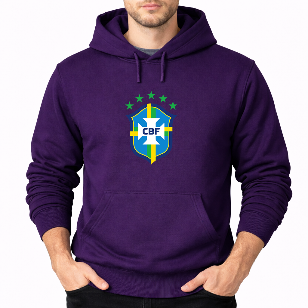 Men's Brazil National Soccer Team Pullover Hoodie