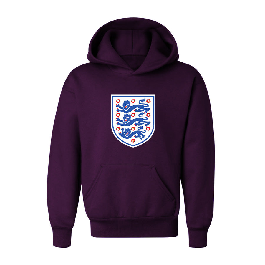 Youth Kids England National Football Team Pullover Hoodie