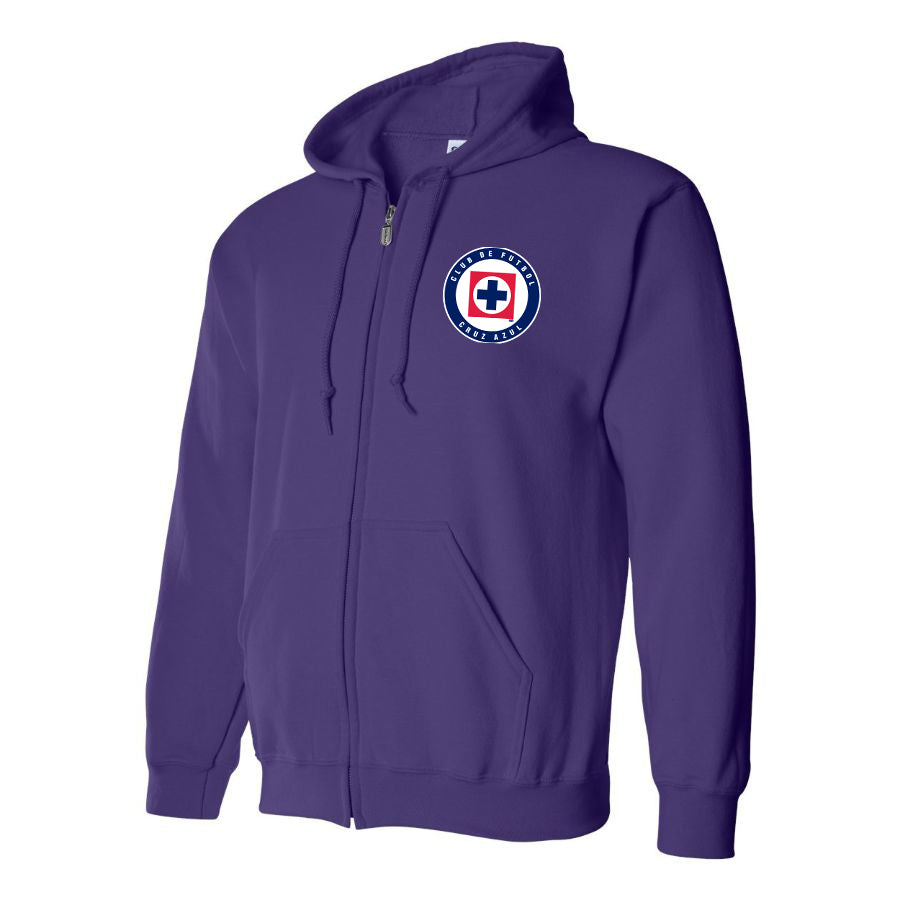 Men's Cruz Azul Football Club Zipper Hoodie