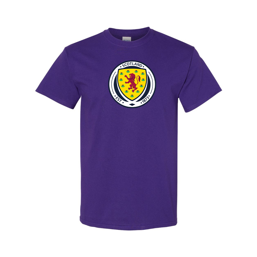 Youth Kids Scotland National Soccer Team Cotton T-Shirt