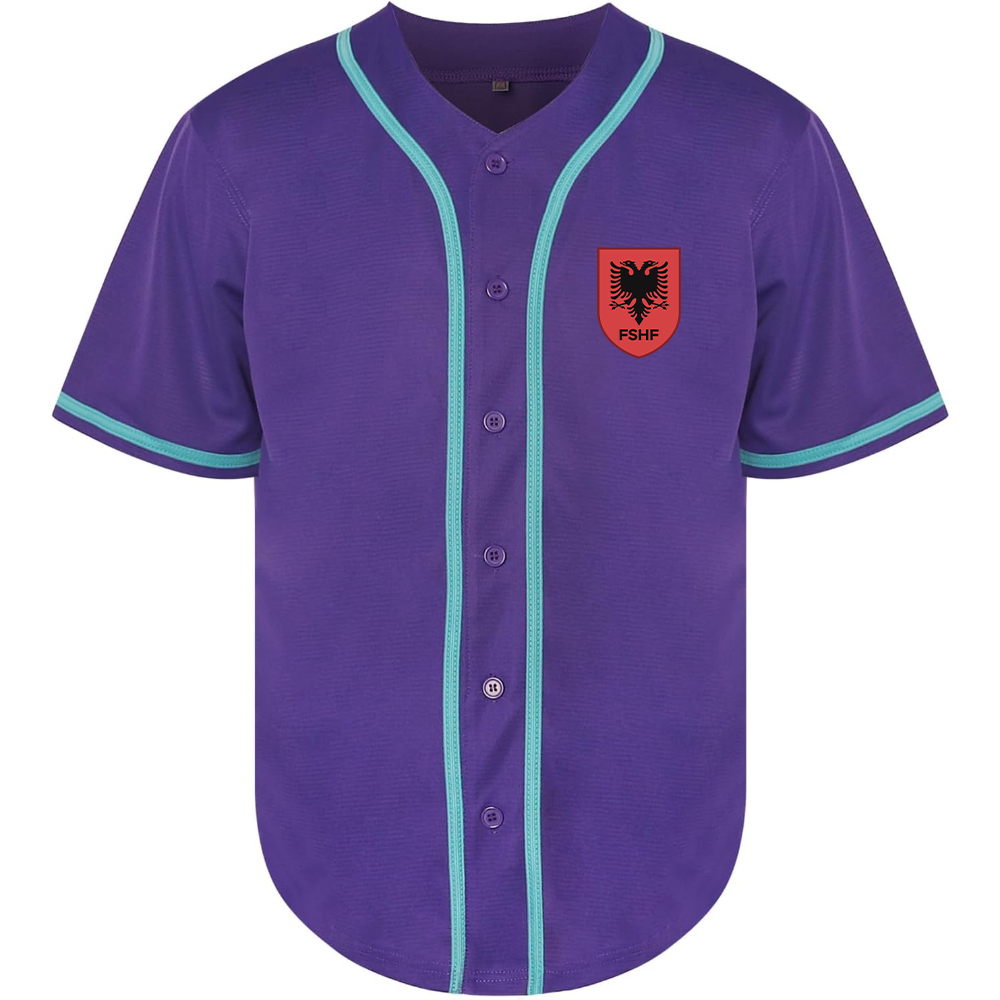 Men's Albania National Soccer Team Baseball Jersey