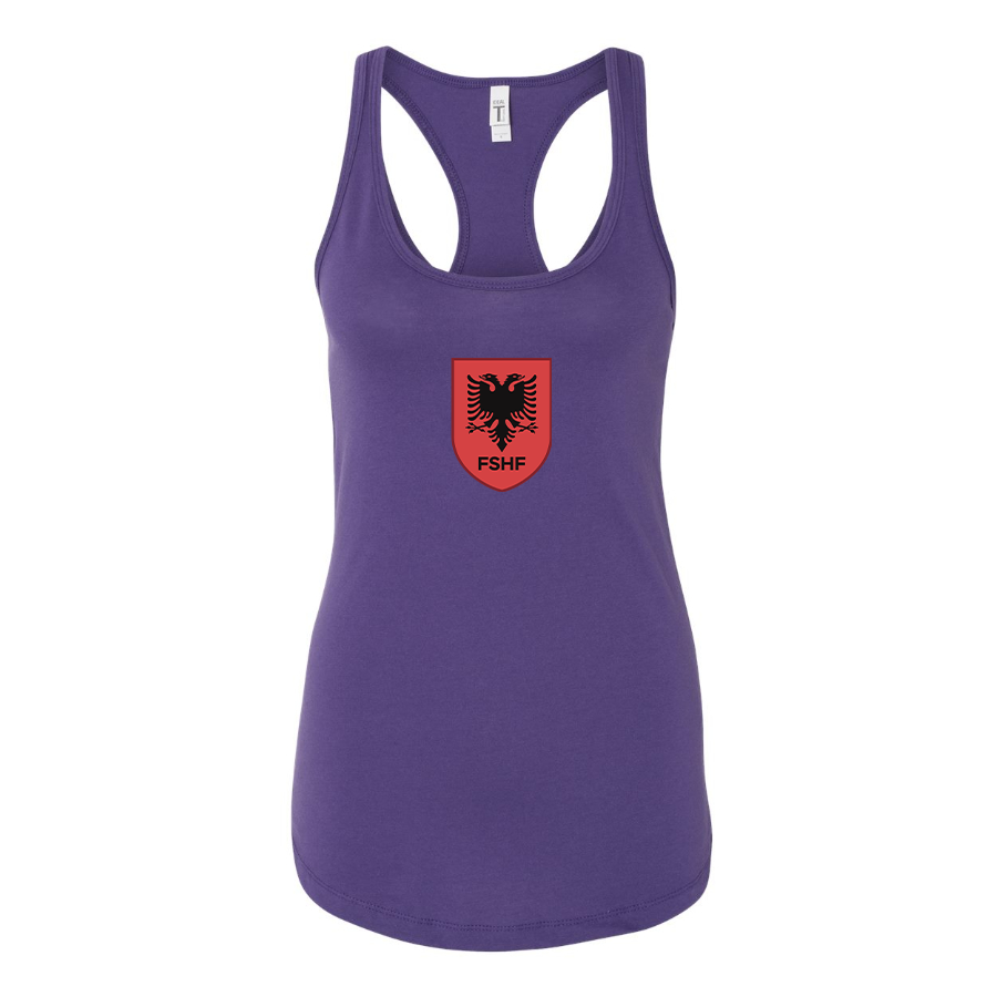 Women's Albania National Soccer Team Racerback Tank Top