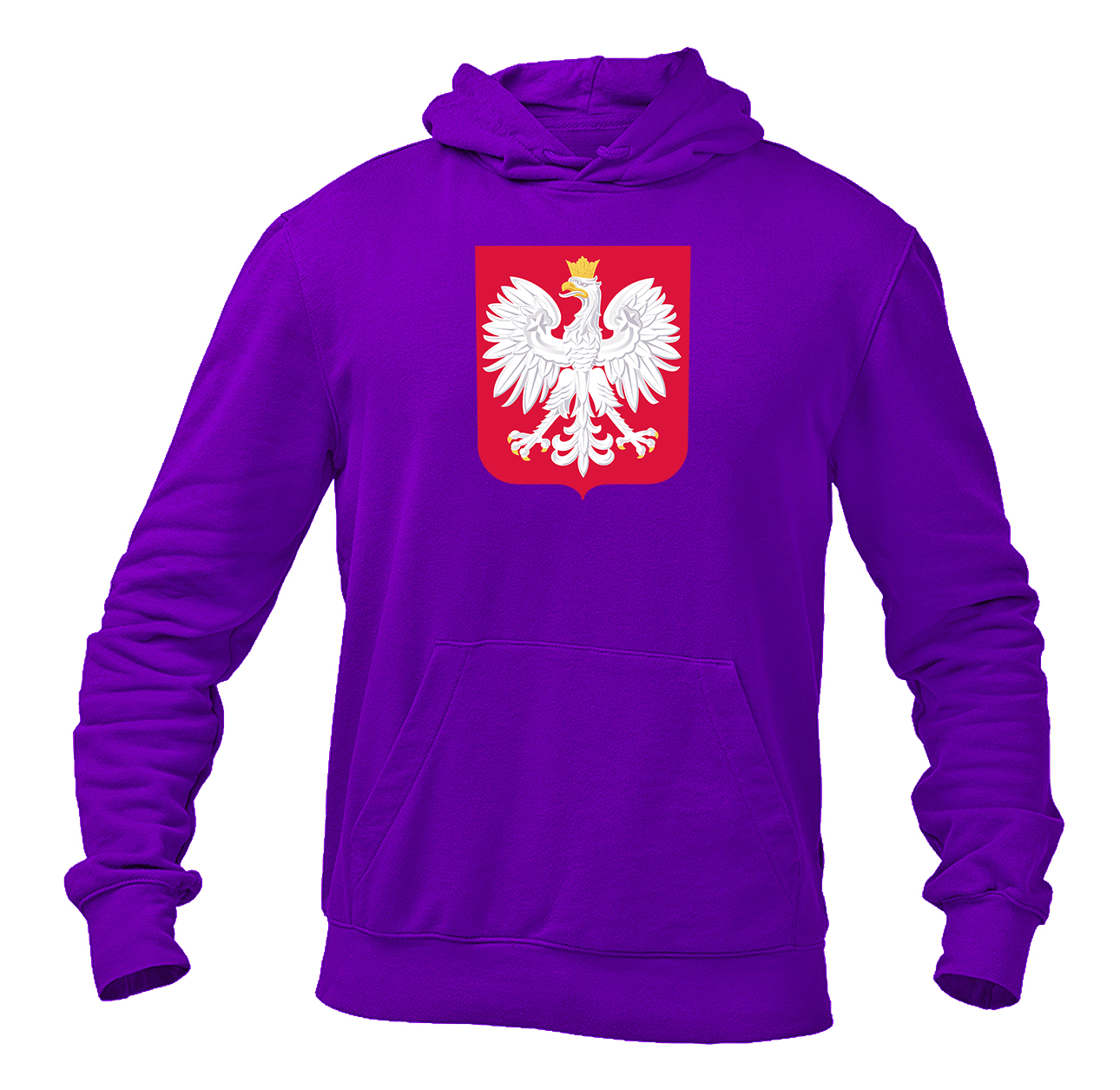 Men's Poland National Soccer Team Pullover Hoodie