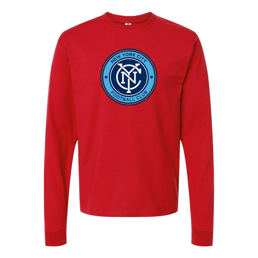 Men's New York City FC Cotton Long Sleeve T-Shirt