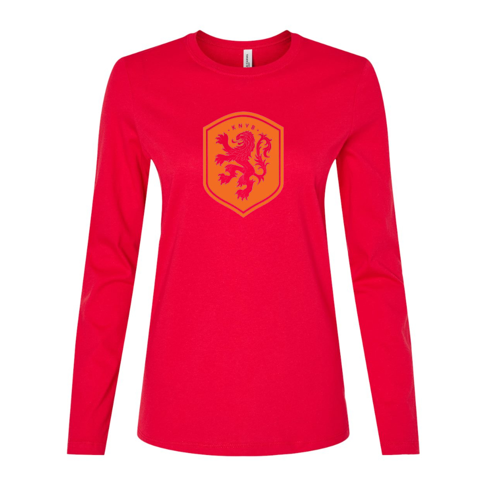 Women's Netherlands National Soccer Team Long Sleeve T-Shirt