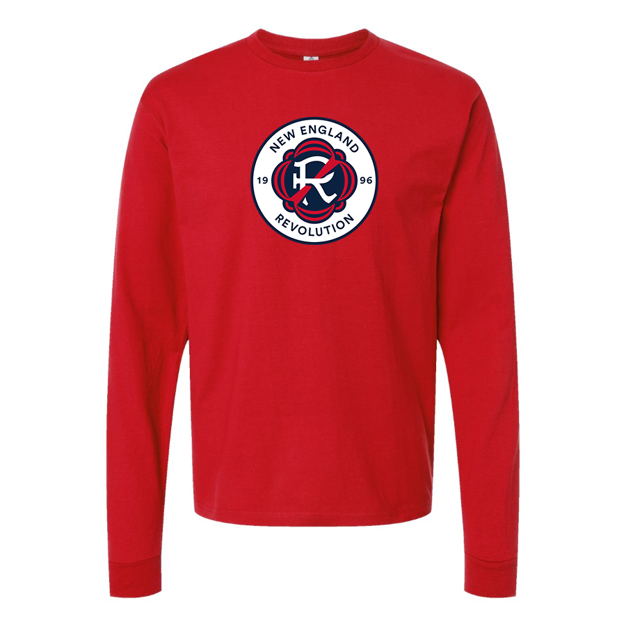 Men's New England Revolution FC Cotton Long Sleeve T-Shirt