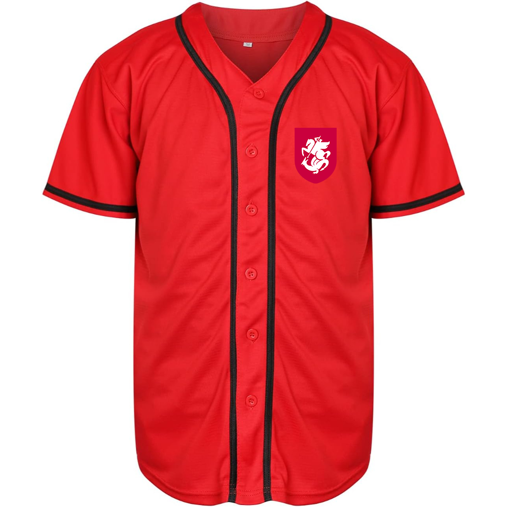 Men's Georgia National Soccer Team Baseball Jersey