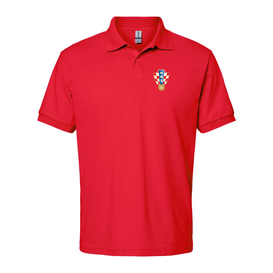 Men's Croatia National Soccer Team Dry Blend Polo