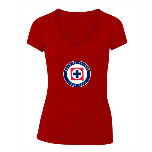 Women's Cruz Azul Football Club V-Neck T-Shirt