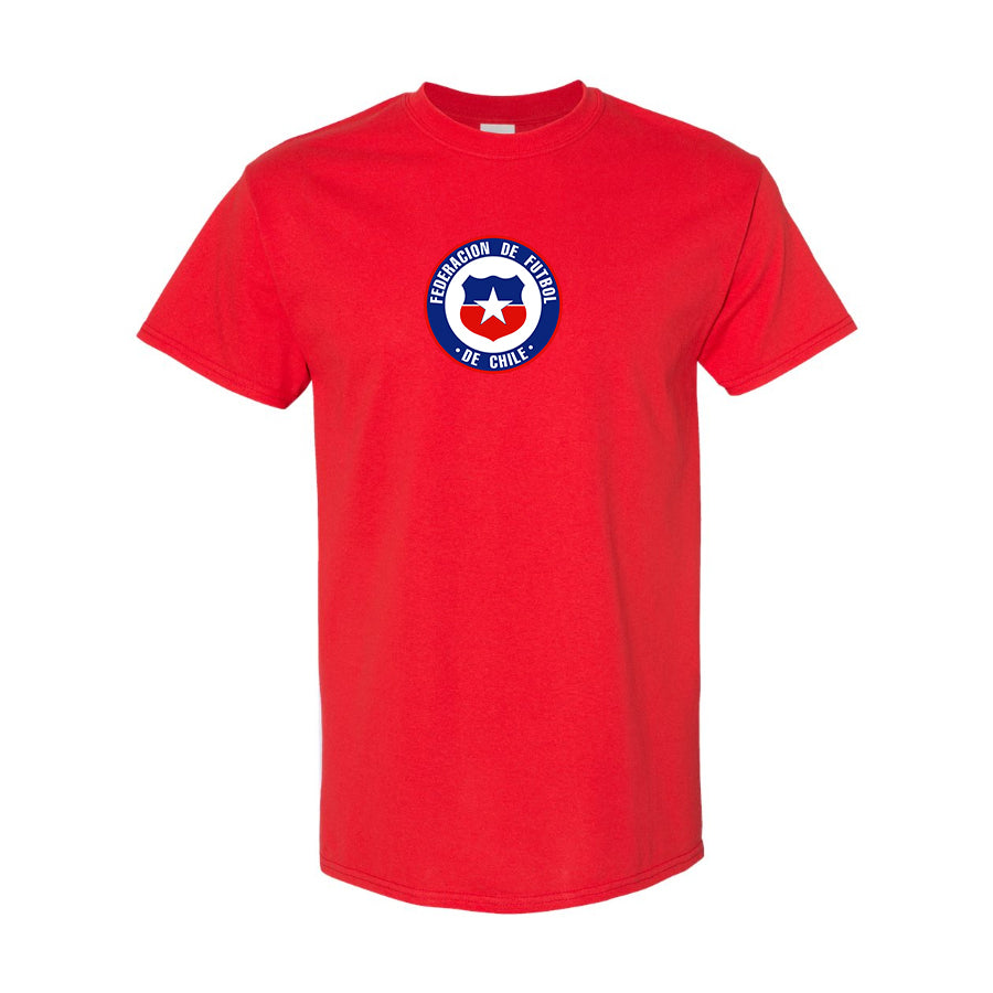 Men's Chile National Soccer Team  Cotton T-Shirt