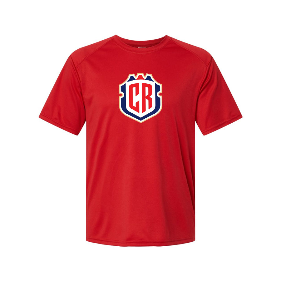 Youth Kids Costa Rica National Soccer Team Performance T-Shirt