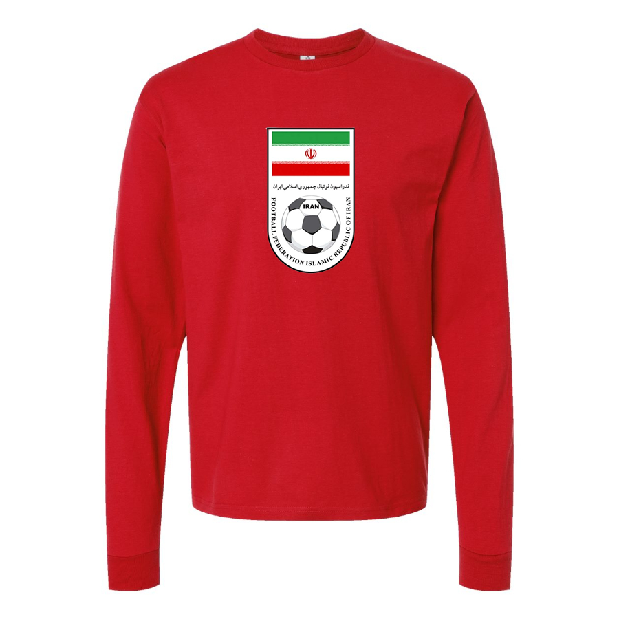 Youth Kids Iran National Soccer Team Long Sleeve T-Shirt