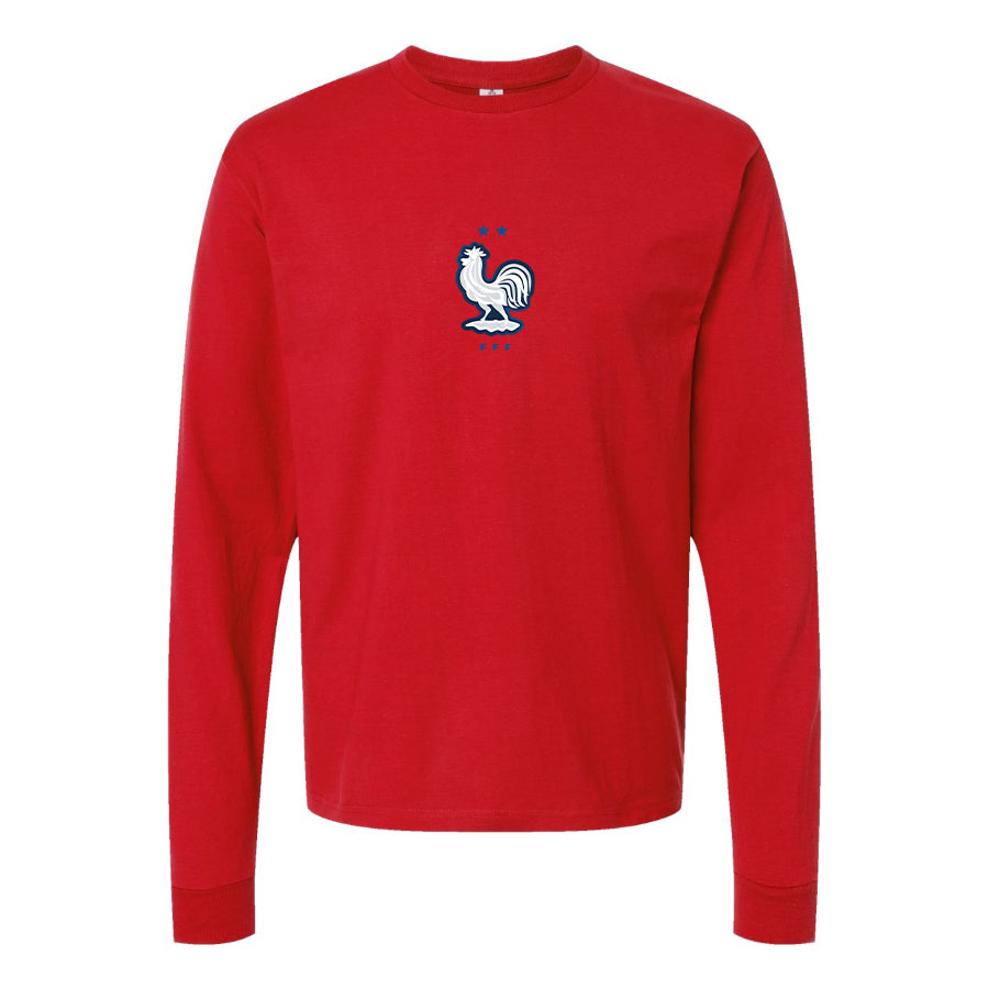 Youth Kids France National Soccer Team  Long Sleeve T-Shirt