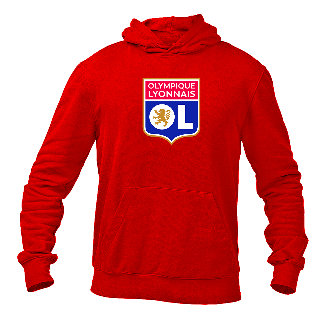 Men's Olympique Lyonnais FC Pullover Hoodie