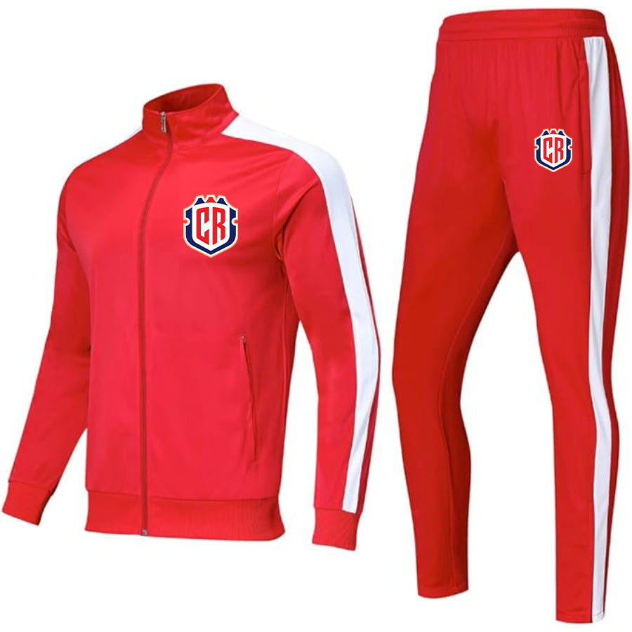 Men's Costa Rica National Soccer Team Dri-Fit TrackSuit