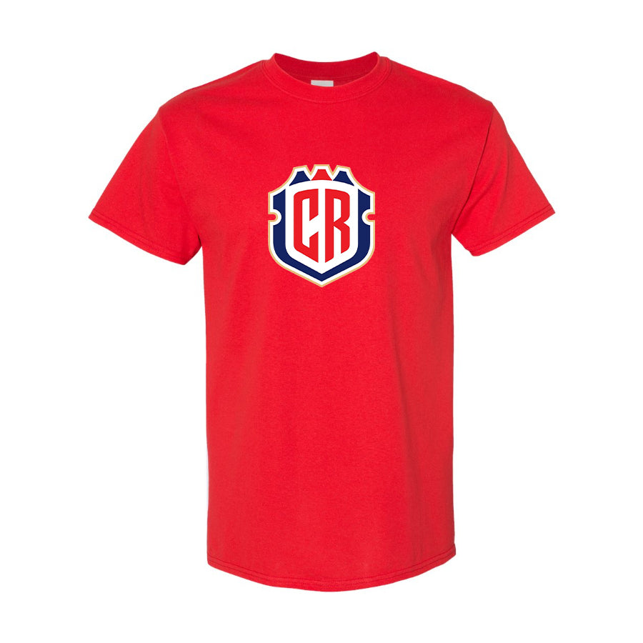 Men's Costa Rica National Soccer Team Cotton T-Shirt