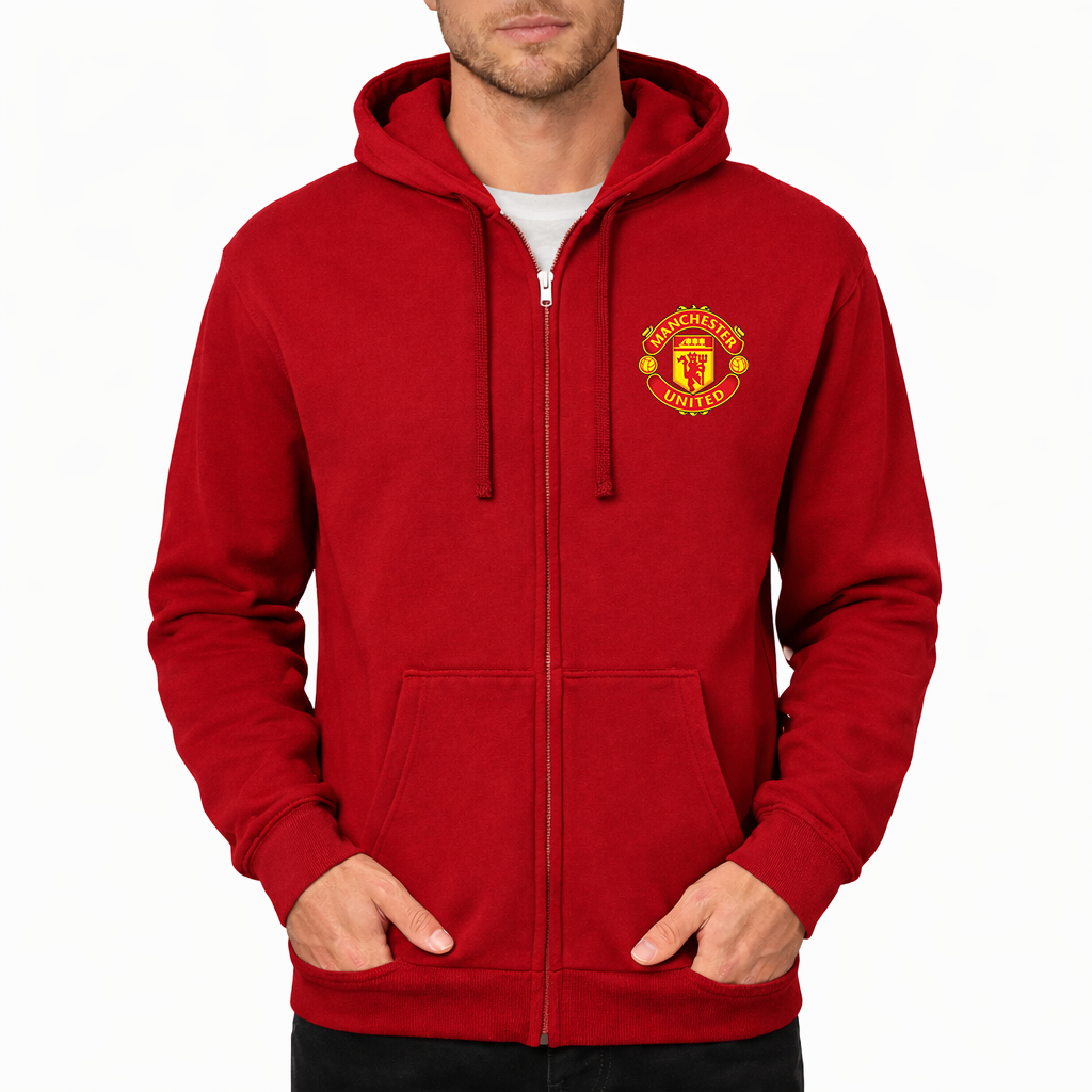Men’s Manchester United Soccer Zipper Hoodie