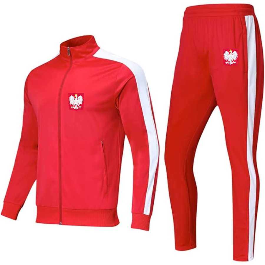 Men's Poland National Soccer Team Dri-Fit TrackSuit