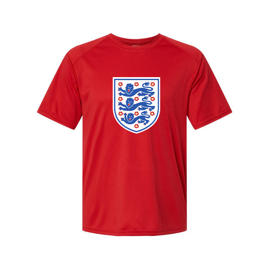 Youth Kids England National Football Team Performance T-Shirt