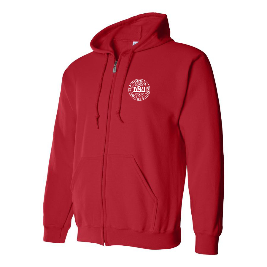 Men's Denmark Soccer Zipper Hoodie