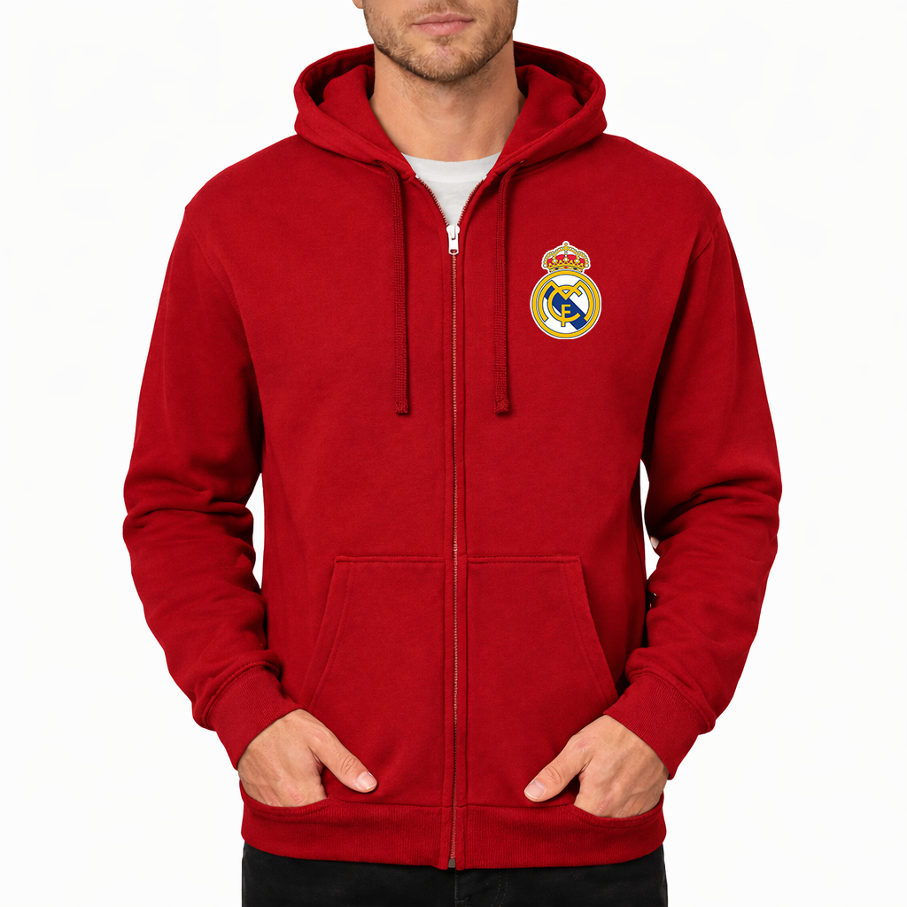 Men’s Real Madrid Soccer Zipper Hoodie