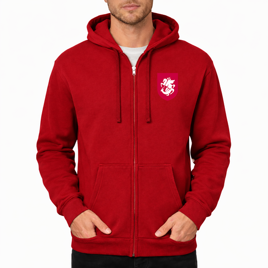 Men's Georgia National Soccer Team Zipper Hoodie