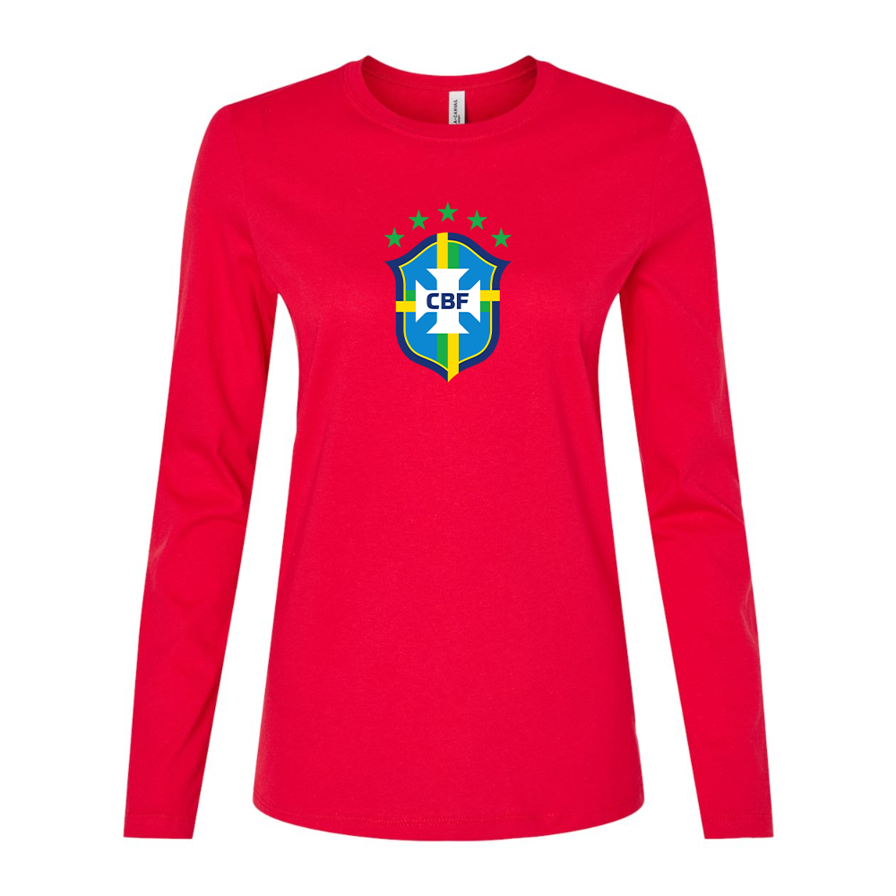 Women's Brazil National Soccer Team Long Sleeve T-Shirt