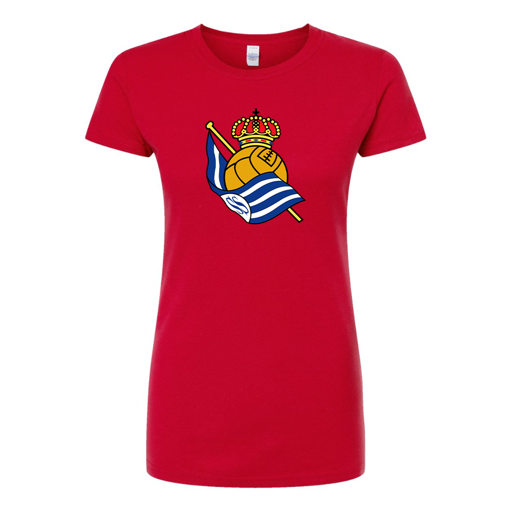 Women's Real Sociedad FC Round Neck T-Shirt