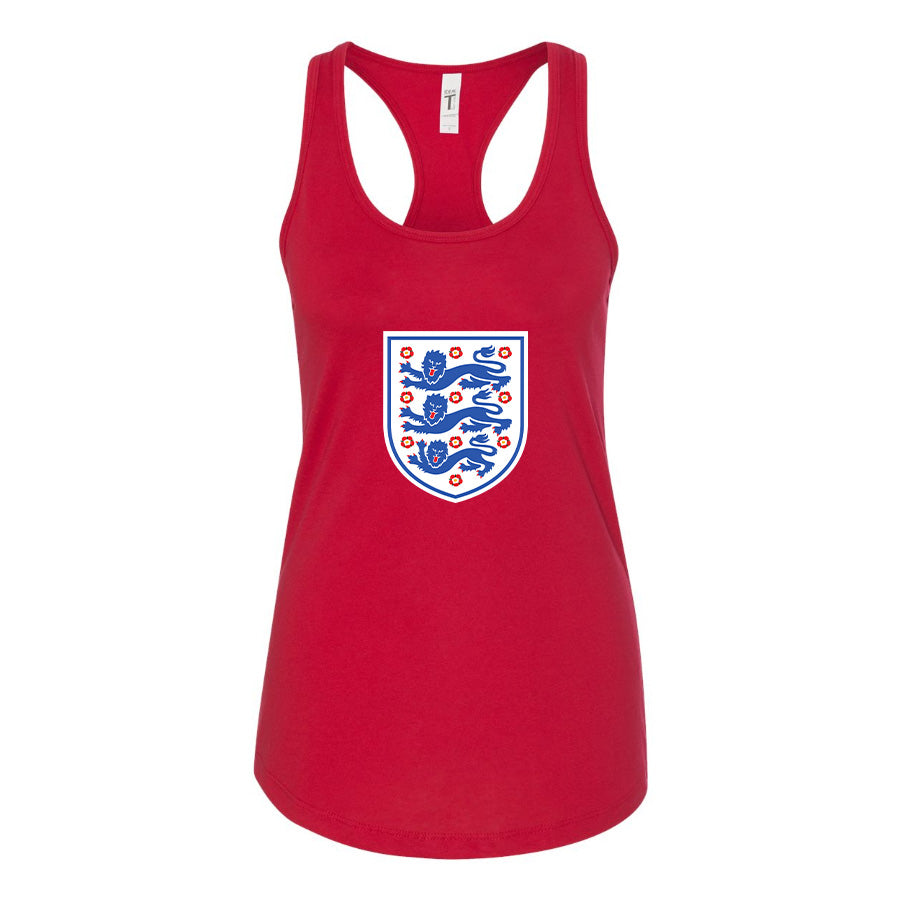 Women's England National Football Team Racerback Tank Top