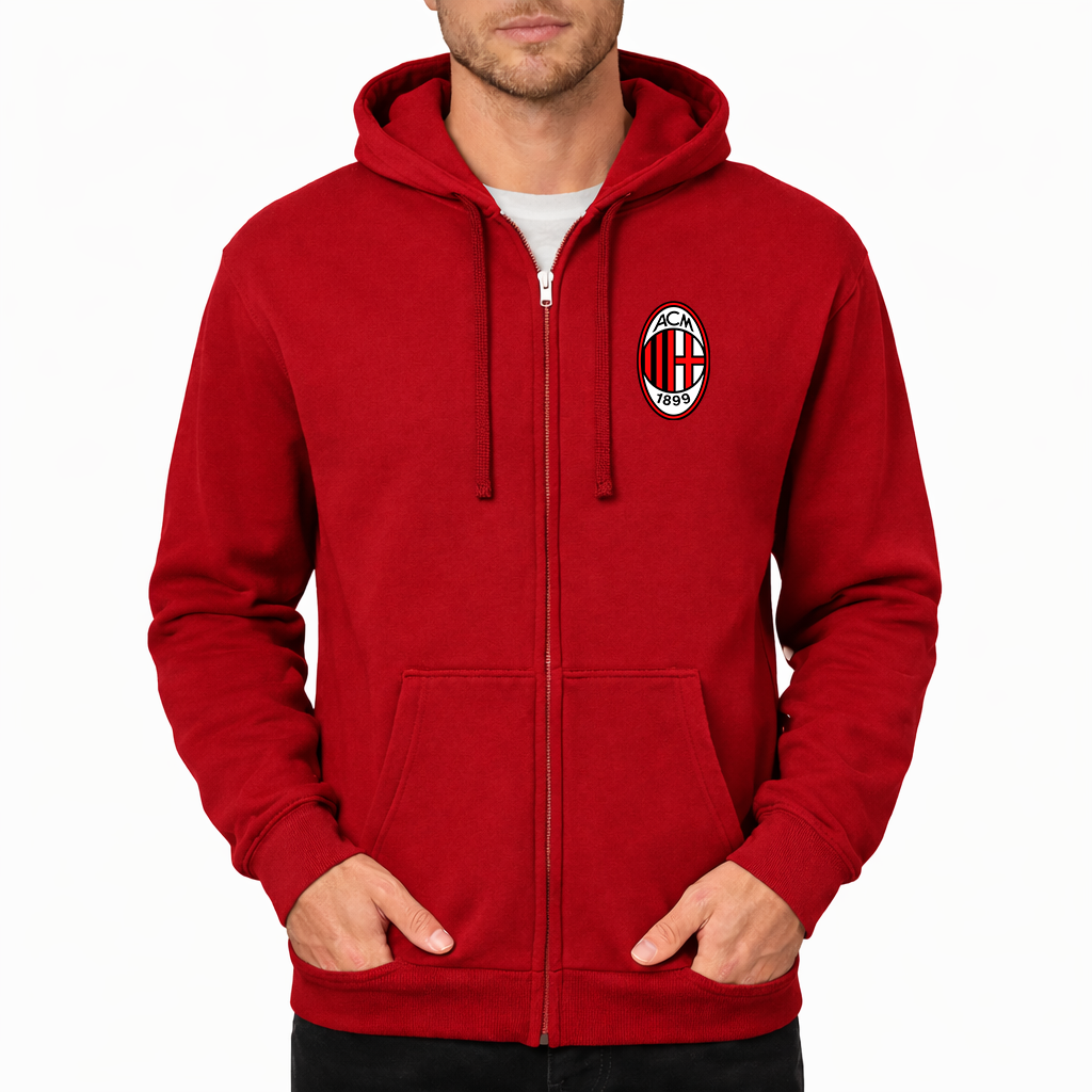 Men’s AC Milan Soccer Zipper Hoodie