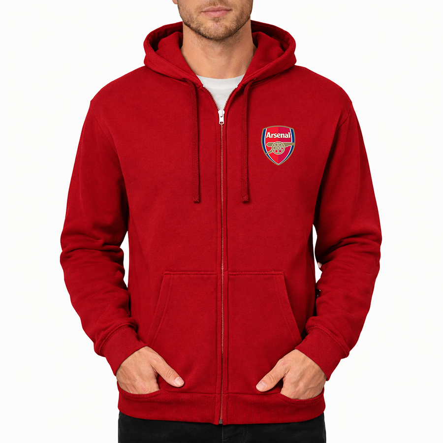 Men's Arsenal Soccer Zipper Hoodie