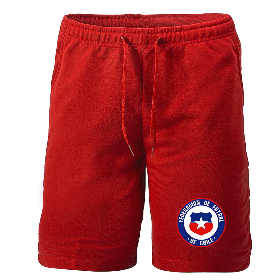 Men's Chile National Soccer Team  Athletic Fleece Shorts