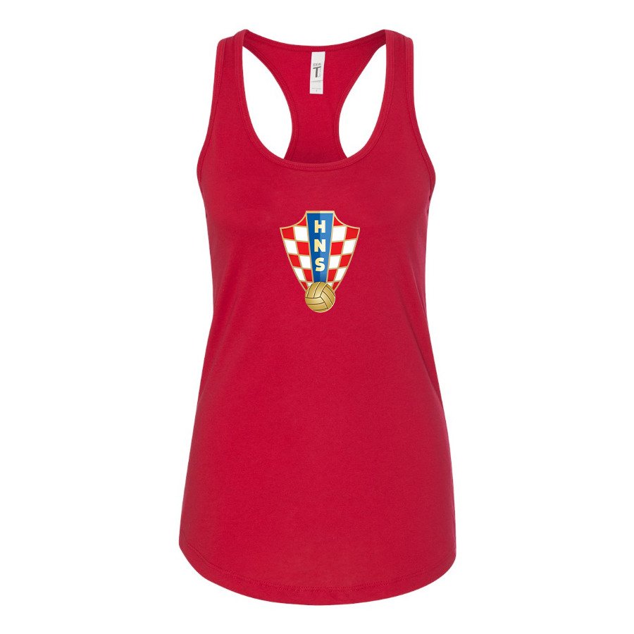 Women's Croatia National Soccer Team Racerback Tank Top