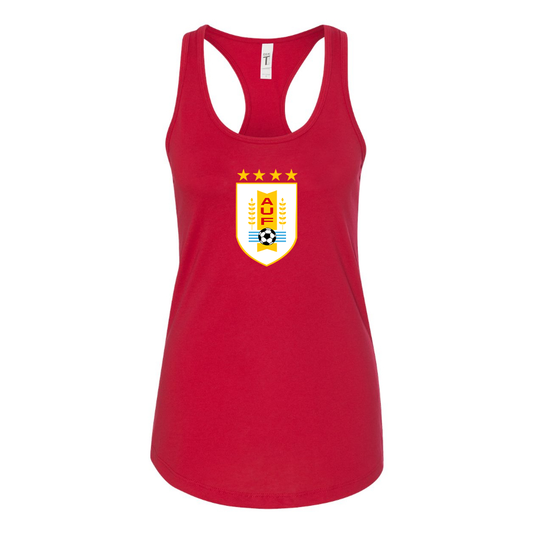 Women's Uruguay National Soccer Team Racerback Tank Top