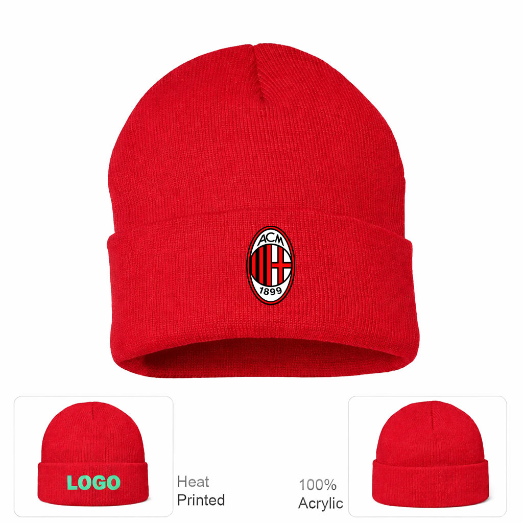 AC Milan Soccer Beanie Hat