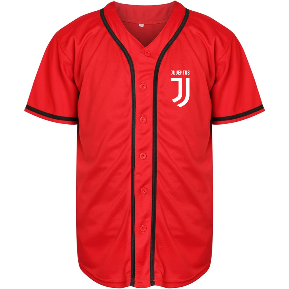 Men's Juventus Soccer Baseball Jersey