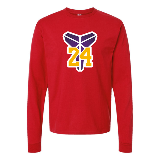 Men's Kobe Bryant Mamba 24 Cotton Long Sleeve T-Shirt