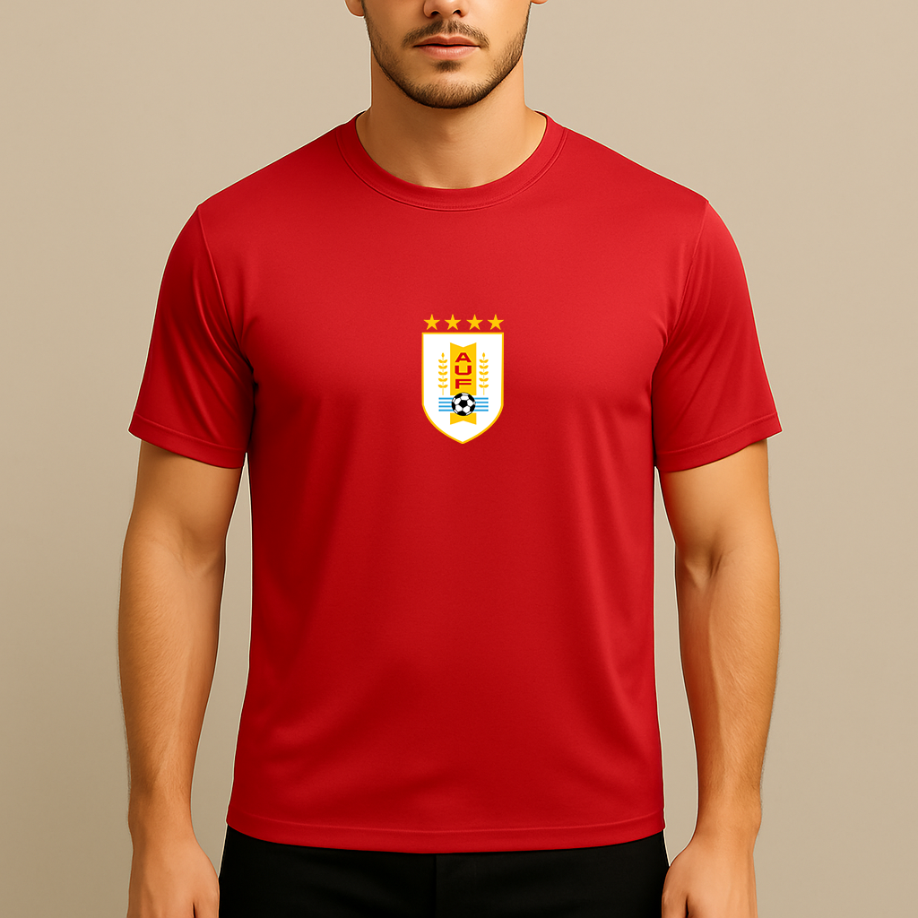 Men's Uruguay National Soccer Team Polyester T-Shirt
