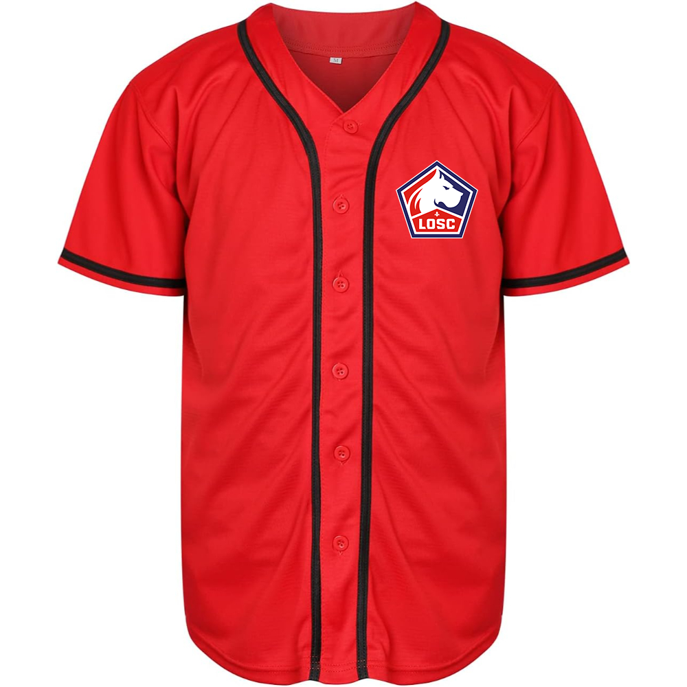 Men's Lille Olympique FC Baseball Jersey