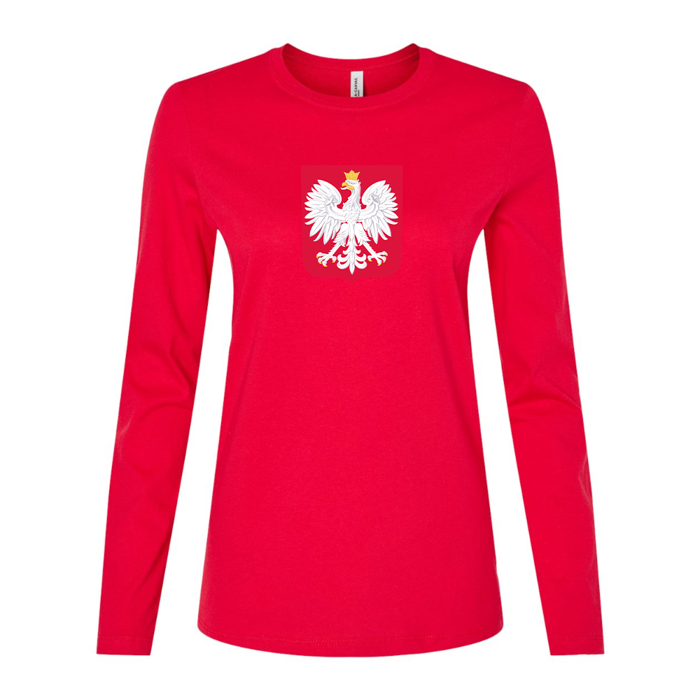 Women's Poland National Soccer Team Long Sleeve T-Shirt