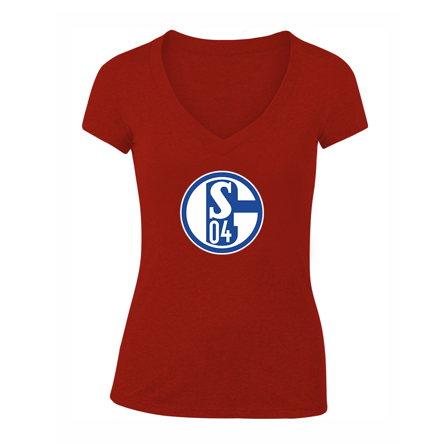 Women's Schalke 04 FC V-Neck T-Shirt