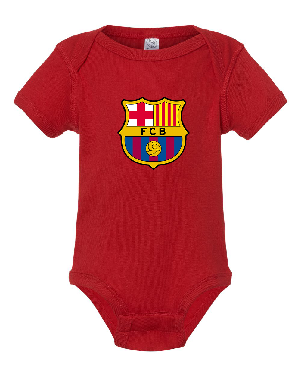 Baby F.C. Barcelona Soccer Romper Onesie