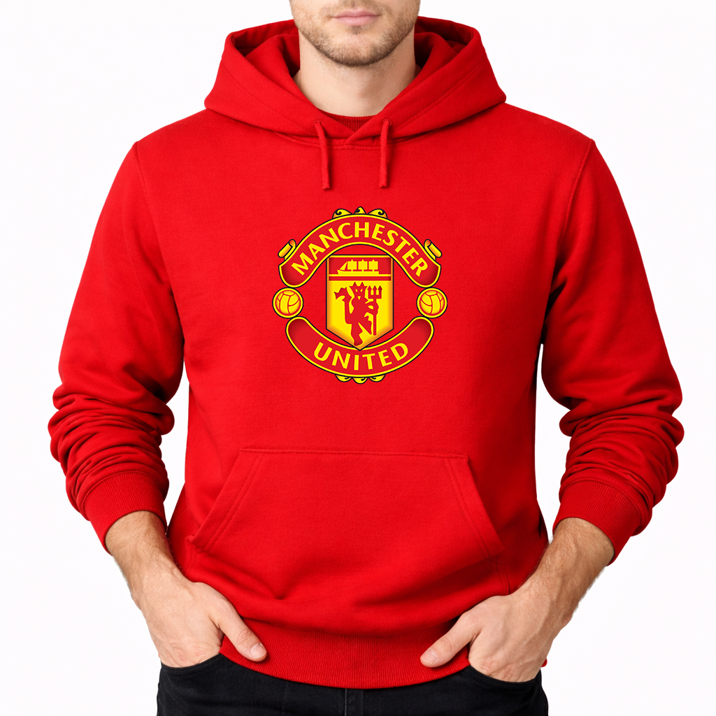 Men’s Manchester United Soccer Pullover Hoodie